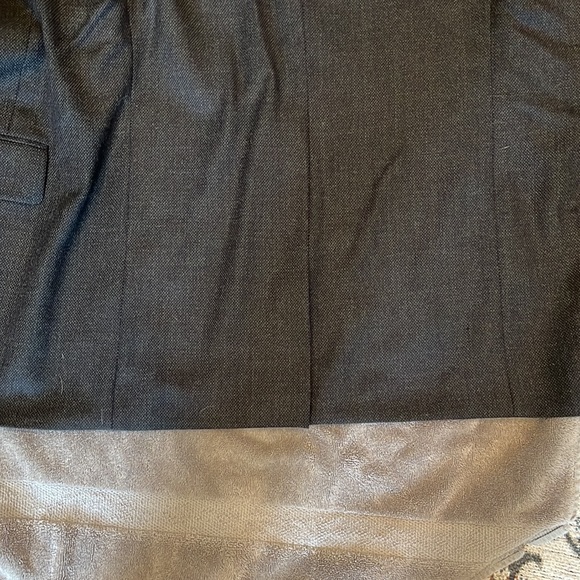 NWT Christopher Hayes Merino Wool Blazer 40 Long Lined inside Black - Picture 15 of 15